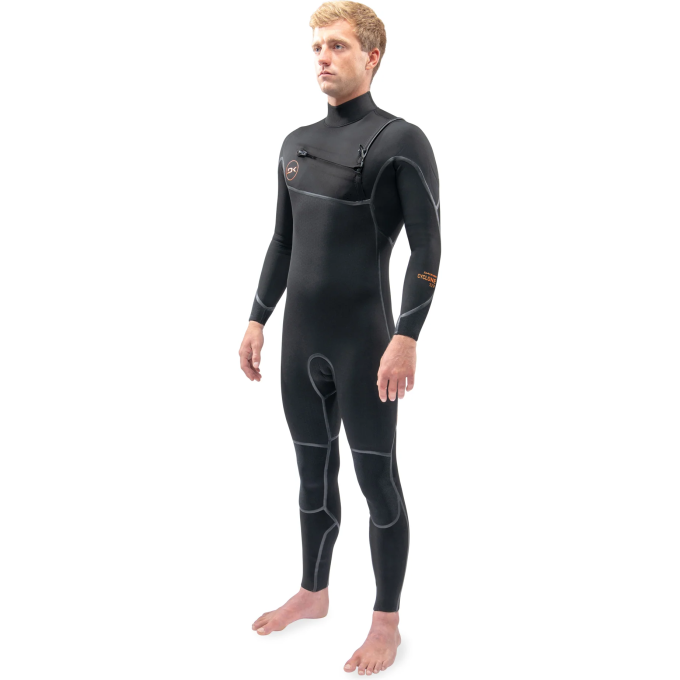 Гидрокостюм DAKINE MEN'S CYCLONE CHEST ZIP FULL SUIT 4/3mm Black, размер XLS DK22M43CZ (0604565591524)