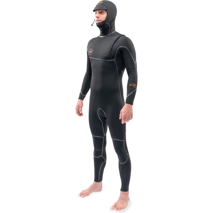 Гидрокостюм DAKINE MEN'S CYCLONE ZIP FREE HOODED 4/3mm Black Размер XL DK21M43HC (0604565432100)