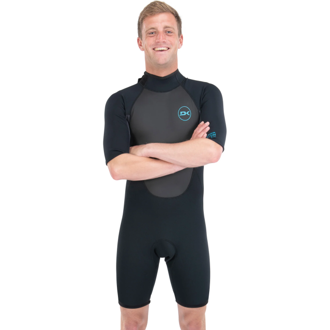 Гидрокостюм DAKINE MEN'S QUANTUM BACK ZIP SHORTY 2\2mm F\L Black/Grey, размер S DK22M22QSBZFL (0604565594921)