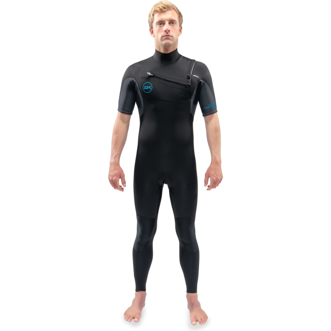 Гидрокостюм DAKINE MEN'S QUANTUM CHEST ZIP SHORT SLEEVED FULL SUIT 2/2mm Black/Grey, размер M DK22M22QSSZ (0604565593832)