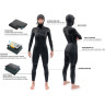 Гидрокостюм женский DAKINE WOMEN'S CYCLONE ZIP FREE HOODED 5/4mm Black Размер 10 DK21W54HC (0604565435460)