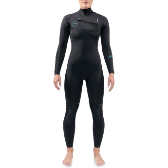 Гидрокостюм женский DAKINE WOMEN'S MISSION CHEST ZIP FULL SUIT 4/3mm Black Размер 10