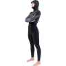 Гидрокостюм женский DAKINE WOMEN'S MISSION CHEST ZIP HOODED 5/4/3mm Black, размер 10 DK22W543HMZ (0604565596444)