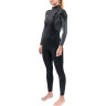 Гидрокостюм женский DAKINE WOMEN'S QUANTUM CHEST ZIP FULL SUIT 3/2mm Black/Grey Размер 10 DK21W32QZ (0604565437297)