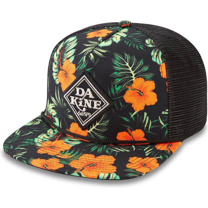 Кепка DAKINE CLASSIC DIAMOND TRUCKER HIBISCUS TROP BLACK 10002462 (0610934385328)