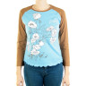 Майка DAKINE 3/4 DK POPPY RAGLAN LBE/BN Размер L 8550-187-25 (2300083250025)