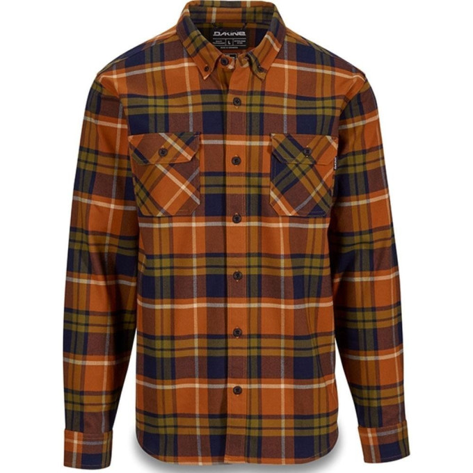 Рубашка DWR DAKINE REID TECH FLANNEL LEATHER BROWN Размер L 10001930 (0610934261578)